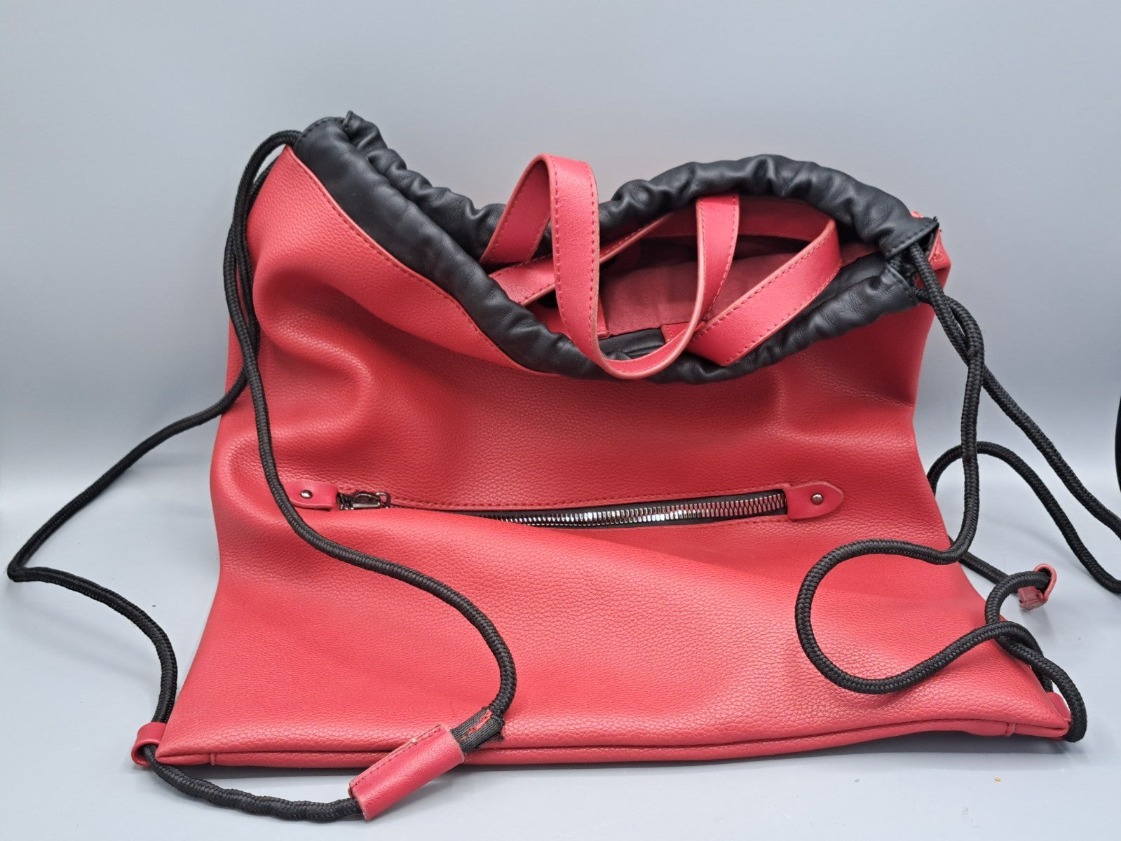 Handtasche Polyester, Damentasche, Rucksack, Reißverschluss